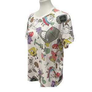 Nickelodeon Spongebob Squarepants Mens Medium Short Sleeve Crew Neck Tee